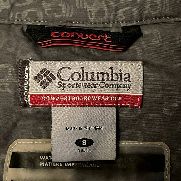 Columbia Youth Snowboarding Pants | Gray | Columbia Convert | Size 8 - Picture 5 of 7